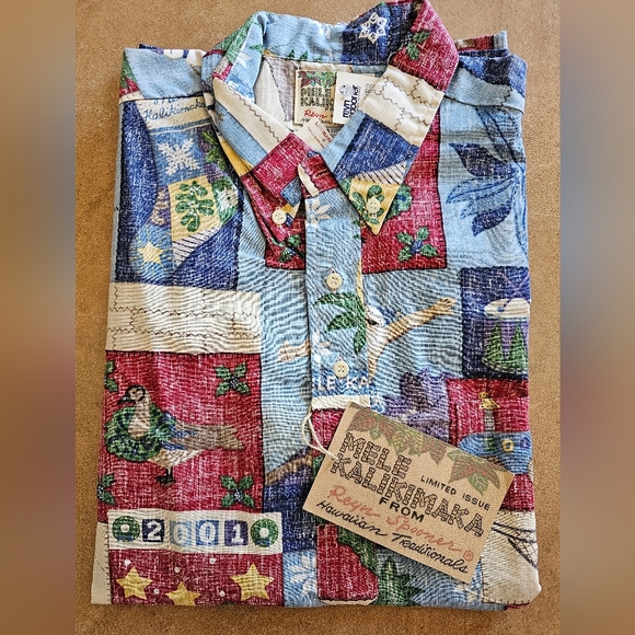 VTG Reyn Spooner Christmas Hawaiian Shirts NWT - Picture 5 of 7